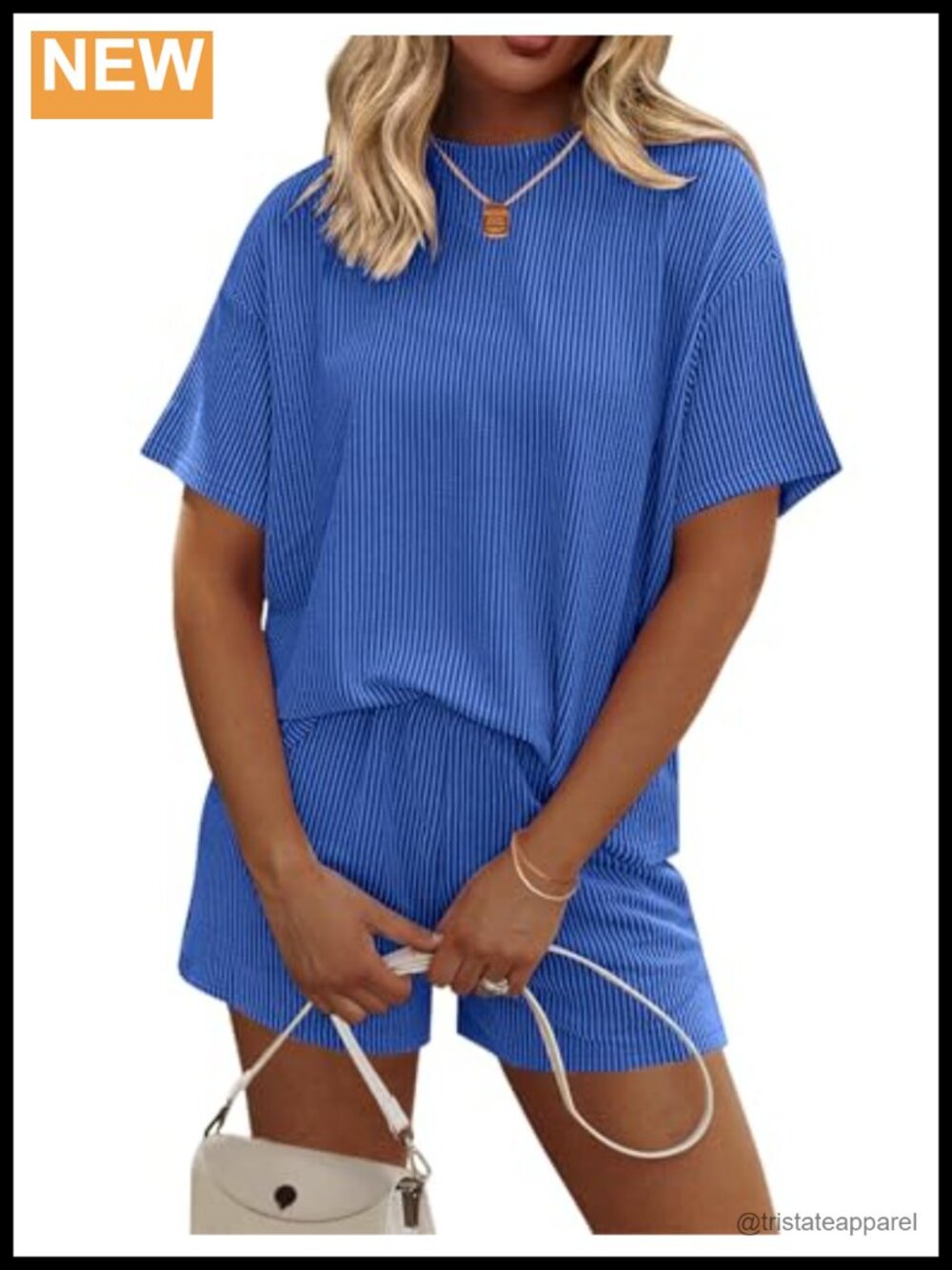 Ekouaer 2 Piece Lounge Set Short Sleeve Top Shorts Pajama Women